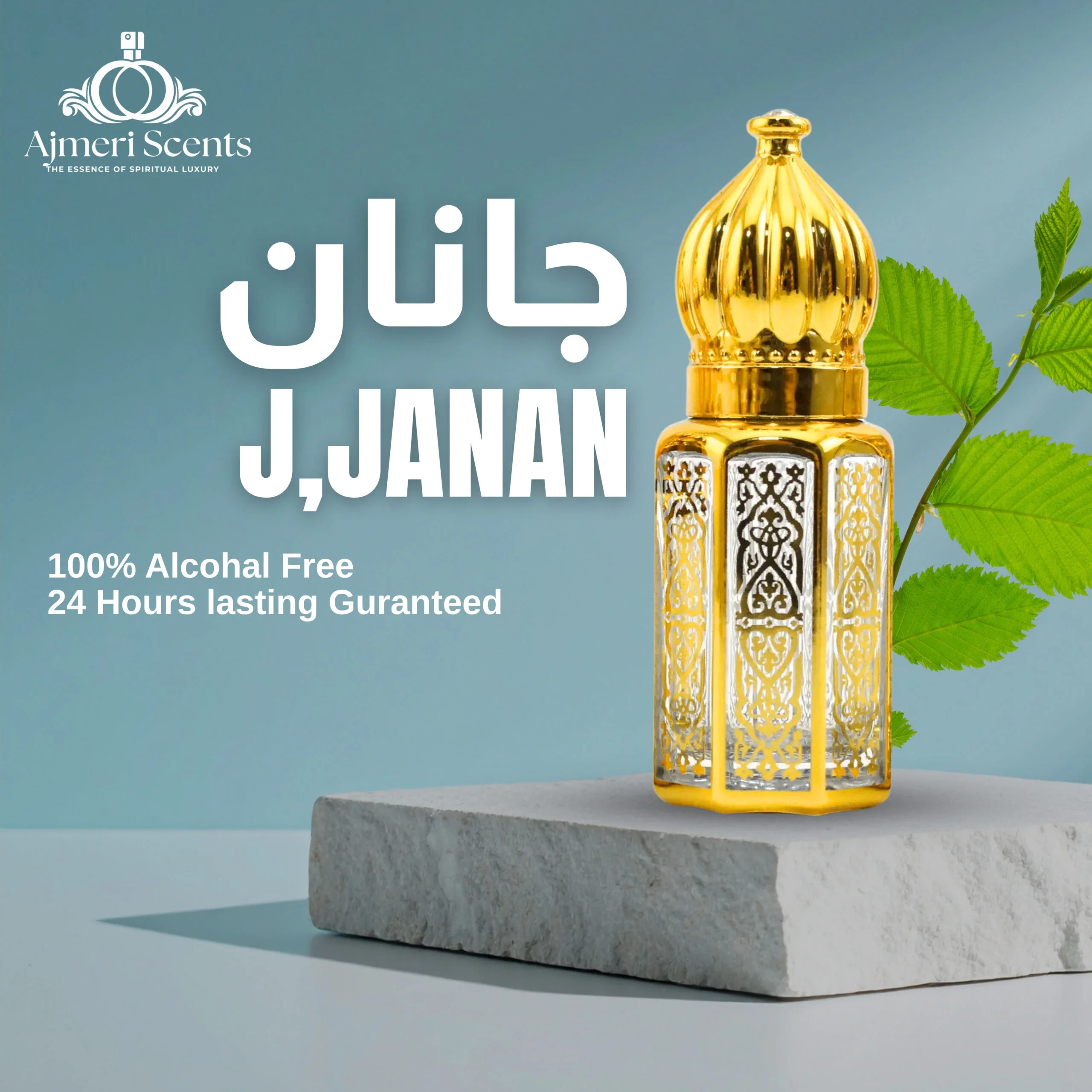 J. Janan Inspired Ittar Roll On / Premium Alcohol Free Long Lasting Fragrance for Men - Original Fragrance